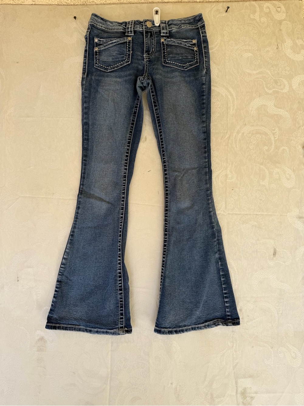 Almost Famous Dark Indigo Flare Jeans - kids Wide Leg